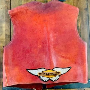 Vintage Harley-Davidson leather vest